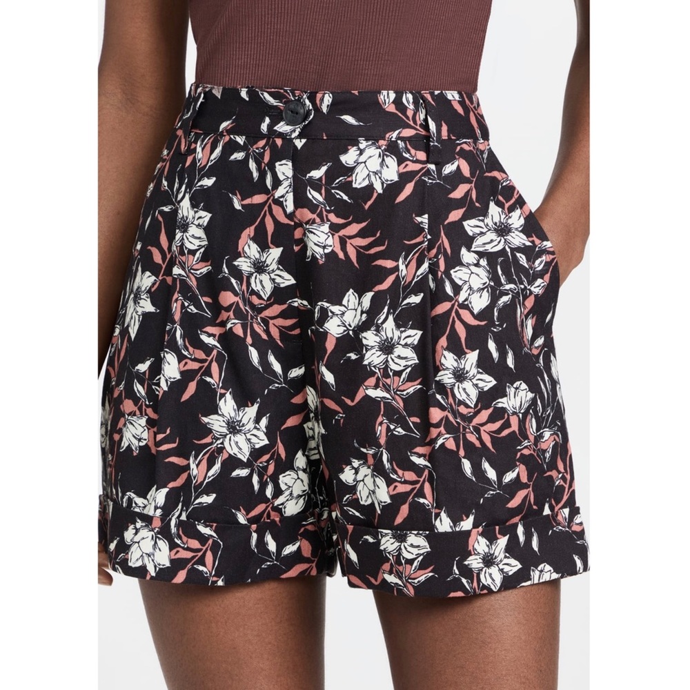 Rag & Bone Ivy Floral Printed Linen Blend Women’s Shorts Size 10